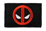 Deadpool Funny Tactical Velcro Fully Embroidered Morale Tags Patch (Black and White)