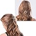 Joyci 1Pcs Exquisite Women's Hair Pin Simple Style Star Ponytail Hair Clip (Silver)