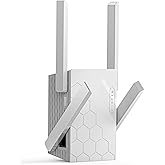 WiFi Extender Signal Booster Dual Band 5.8GHz&2.4GHz, WiFi Booster for Home Covers Up to 10200 Sq.ft and 45 Devices, Wireless Signal Amplifier 1200Mbps WiFi Repeater w/Ethernet Port, 1-Tap Setup