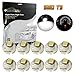 Partsam 10PCS T3 Neo Wedge SMD LED Light Instrument Panel Gauge Cluster AC Climate Controls Radio Switch Lamps Bulbs, White