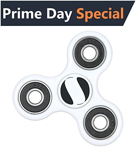 Fidget Spinner - Fidget Spinners Toys by P Core Sports Help Increase Focus and Relieves Anxiety and Stress. Use at home, School, Office or on the go. For Kids and Adults (White)