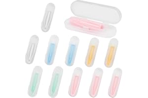 ZOOLINN Portable Colorful Contact Lens Applicator & Remover Tool Set – Soft-Tip Tweezer Kit with Case for Hard & Soft Lenses(12 Pack)
