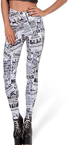 Your Gallery Women Classic Stamp Print Colorful Stretch Exercise Ankle Leggings