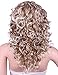 Kalyss Long Curly Blonde Half 3/4 Wigs for Women Synthetic Full Head Ombre Blonde Wavy Daily Wear Headband wigs