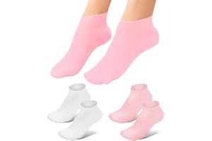 KYDA 2 pairs Moisturizing Socks for Dry Cracked Feet, Overnight Silicone Socks for Soft and Smooth Feet, Soft Rough Skin Gel 