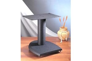 JUSTFX LOMENTICSVTI Manufacturing DFC 13 in. H, Iron Center Channel Speaker Stand - Black