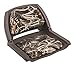 Wise Folding Boat Seat with Plastic Frame and Cushion Pads (Brown, Advantage Maxx 4 Camo)