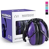 Pro For Sho 34dB Shooting Ear Protection - Special Designed Ear Muffs Lighter Weight &amp; Maximum Hearing Protection - Standard Size, Purple