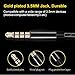 EYEKOP E8 Wired in Ear Earphones, [Newest 2019] Dual Dynamic Drivers Earbuds Provide Stereo Deep Bass & Crystal Clear Sound, with Mic & Volume Control (Black)