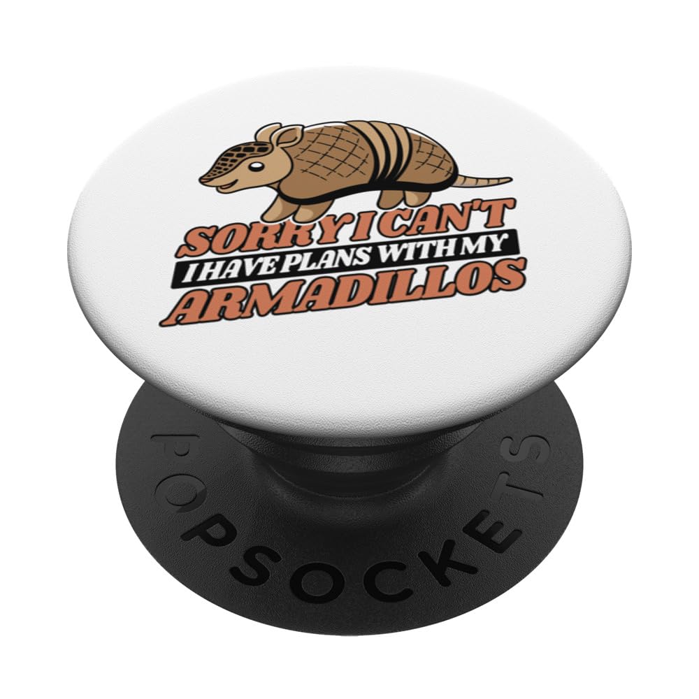 I Can't I Have Plans With Armadillos Pink Fairy Armadillo PopSockets Swappable PopGrip
