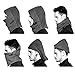 Miracu Heavyweight Balaclava Windproof Ski Face Mask, Women and Men Soft Fleece Winter Hat/Hood for Outdoor Sports, One-Size, Gray & Black