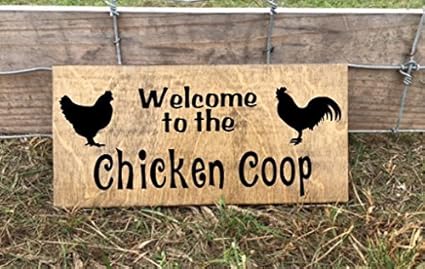 Amazoncom Show Chicken Sign Chicken Coop Decor Chicken Coop Sign