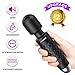 Upgrade Wand Massager, Handheld Cordless Rechargeable Wand Massager with 8 Powerful Speeds and 20 Modes, Waterproof Handheld Personal Powerful Wand Massager for Back Neck Shoulder Legs (Purple)