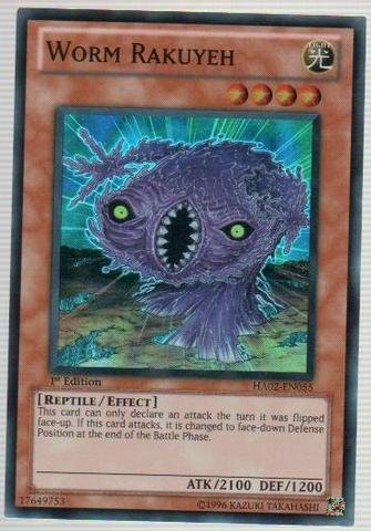 Yu-Gi-Oh! - Worm Rakuyeh (HA02-EN055) - Hidden Arsenal 2 - 1st Edition - Super Rare