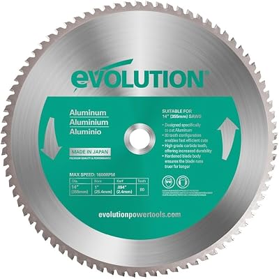 Evolution Power Tools 14BLADEAL Aluminium Carbide-Tipped Blade 355 mm