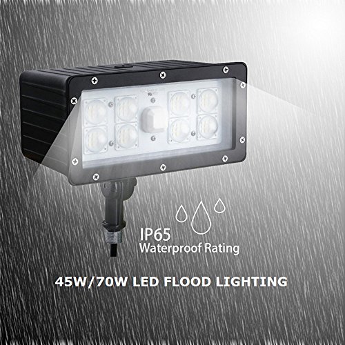1000LED LED Flood Light High Lumens 70W 8,050Lm Daylight 5000K AC110-277V Waterproof IP65 UL DLC Listed for Wall Light Security Backyard Area - Thumbnail 5