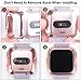 [3-Pack] Screen Protector Case Compatible with Fitbit Sense 2/Versa 4, QIBOX Ultra-Thin Soft TPU Case Full Coverage Protective Bumper, Sensitive Cover for Sense 2/Versa 4 Smartwatch Only