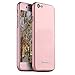 60 Full Body Phone Case Ultra Thin Exact-Fit Premium Matte Protective Hard Slim Cover Case with Built-in 2 Pcs Screen Protector for iPhone 6S/6 4.7 inch-Rose Gold