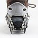 Lixada 1 Pair 12 Teeth Claws Crampons Non-slip Shoes Cover Stainless Steel Chain Outdoor Ski Ice Snow Hiking Climbing Grey