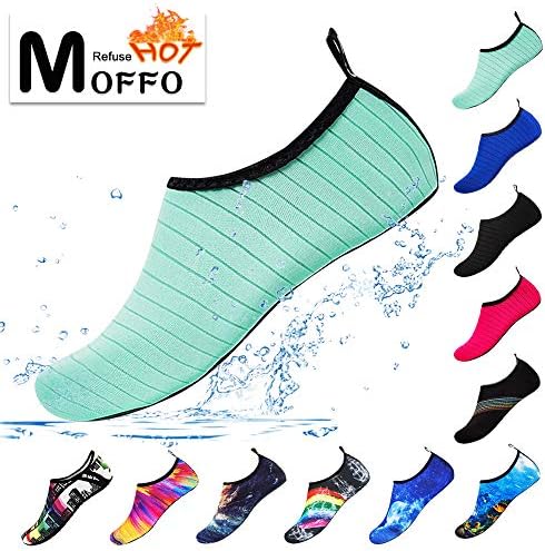 Moffo Mens Womens Barefoot Water Shoes Quick Dry Yoga Socks Swim Diving Yoga Surf Aqua Sports Pool Beach Walking