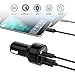 USB C Car Charger AUKEY 33W Fast Car Charger Adapter (18W QC 3.0 USB A + 15W USB C) Dual Port USB Car Charger for iPhone 11 Pro Max SE, Google Pixel 2 3 4 XL, Samsung Galaxy S20 S10 S10+ S10E S9 S8