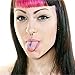 BodyJ4You 6PC Nipple Bars Tongue Barbell Glow In Dark 14G Multicolor Bioflex Set Body Piercing Rings