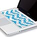 Kuzy Aqua Blue Chevron Zig-Zag Keyboard Cover for MacBook Pro 13