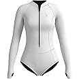 KMT Wetsuit for Women, Womens Long Sleeve Shorty Wet Suits 2mm Front Zipper Springsuit