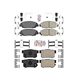 AmeriBRAKES Front Rear Ceramic Disc Brake Pads Kit