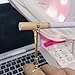 Olpchee Personality Little Hand Shape Brass Cigarette Holder Ring Creative Gifts for Unisex Women Men Smoker (M, Gold)