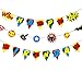 BeYumi Superhero Inspired Birthday Banner, Colorful Bunting Party Decorations for Boys and Kids Birthday Party