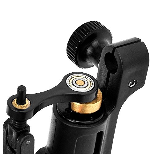 Aluminium Alloy Rotary Motor Tattoo Machine Gun Professional Tattoo Equipment for Shader Liner Supply (Black)