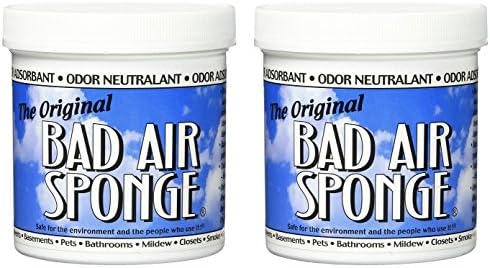 The ORIGINAL Bad Air Sponge Odor Absorbing Neutralant, 14oz(Packaging May Vary) (-2 PACK)
