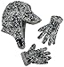 N'Ice Caps Big Boys Youth Sherpa Lined Fleece Flap Headwear and Gloves Snow Set