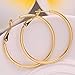 6 Pairs Gold Hoops Womens Huggie Earrings Set