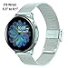 TRUMiRR Band for Galaxy Watch Active2 40mm 44mm Cloud Silver Women Men, Mesh Woven Stainless Steel Watchband Quick Release Strap for Samsung Galaxy Watch Active 2 40mm 44mm SM-R830/R820