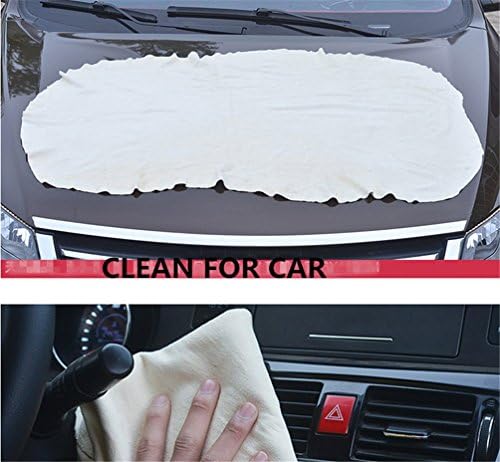 SHAKAR Car Chamois Drying Towel Leather, Super Absorbent Chamois Drying Cloth,(24"x36")