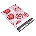 UCGOU Poly Mailers 10x13 Inch Red and Pink Roses Designer 100 Pack Patterned #4 Shipping Bags Mailing Envelopes Self Seal Waterproof and Tear Proof Boutique Postal Small Business for Clothes