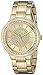 GUESS Women's U0637L2 Dressy Gold-Tone Watch with Champagne Dial , Crystal-Accented Bezel and Stainless Steel Pilot Buckle