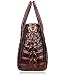 PIJUSHI Embossed Crocodile Handbags Designer Purses Top Handle Shoulder Bag