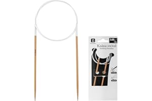 32 Inch (80cm) Bamboo Circular Knitting Needles Size US 4 (3.5mm) Round Knitting Needle for Hats, Socks, Baby Booties & Sweat
