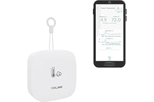 YoLink Smart Outdoor Temperature & Humidity Sensor, Hygrometer, Thermometer, 1000' Long Range, 2 Years Battery Life, Emails, Text/SMS, App Alerts, Alexa, IFTTT Integration. Hub Required!