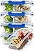[LARGER PREMIUM 5 SET] 2 Compartment Glass Meal Prep Containers with Lifetime Lasting Snap Locking Lids Glass Food Containers BPA-Free, Microwave, Oven, Freezer and Dishwasher Safe (4.5 Cups, 36 Oz.)