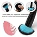 Qivange New Makeup Brush Set, 10 Pcs Professional Foundation Powder Blending Blush Concealer Eye Shadow Face Kabuki Brush (Black with Blue)