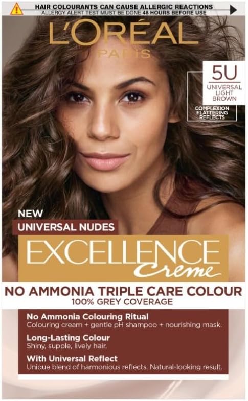 L’Oréal Paris Excellence Universal Nudes Hair Colour 5U Light Brown Ammonia-Free