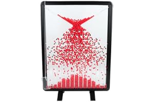 VUBFHAJV Dalton Board/Galton Board, Effective Statistical Law Demonstration,Experiment Model for PhysicalSchool Laboratory Teaching Demonstration Teaching (Red)