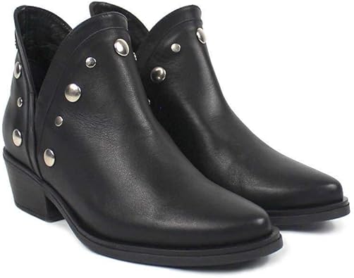 ankle boots with silver studs
