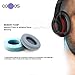Replacement Earpad cushions For beats by Dr. Dre Studio 2.0 Wired, Studio 2.0 Wireless Over-Ear Headphones (Not For Solo or Studio 1st Gen Headphones) (Grey)