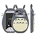 iPhone 7 Plus / 8 Plus Case 7+ 8+ Totoro My Neighbor Gray Color Soft Flexbile Silicone Material Ultra Thick Bump Drop Resistant Cute and Protective Gift for Kids Teens Girls Women Boys