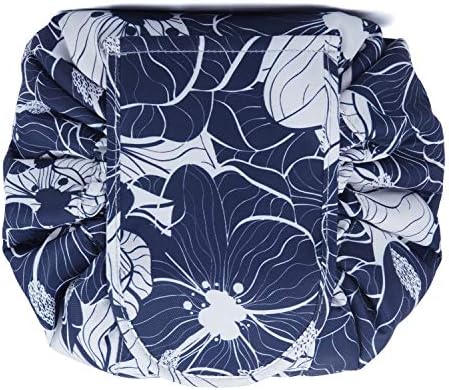 Portable Lazy Drawstring Makeup Bag Travel Cosmetic Pouch Toiletry Organizer Quick Storage for Women and Girls